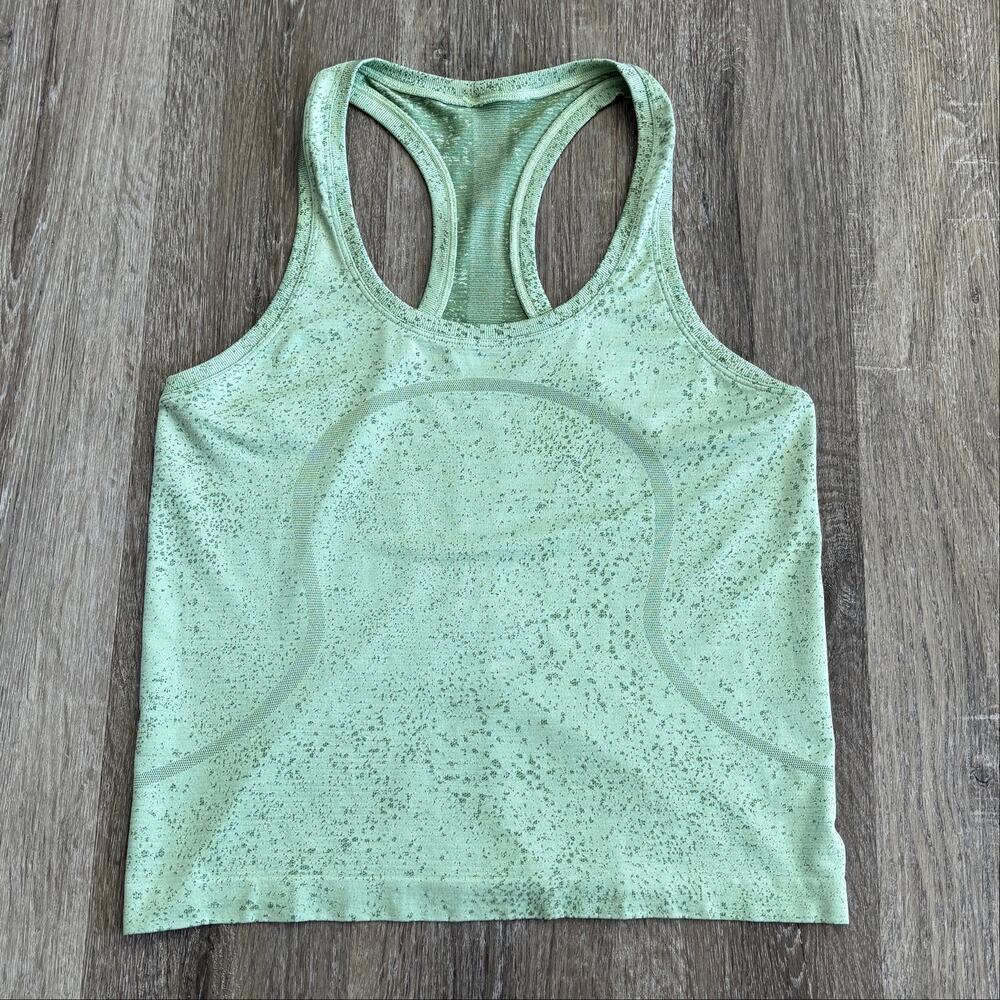 Lululemon Swiftly Tech Racerback Tank Top 2.0 *Race Length Creamy Mint - Size: 8 - Picture 7 of 7